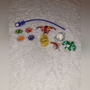 Bakugan Lot Figures Cards Ripcord Launcher BakuCores Spin Master Bundle
